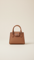 Solaine Rosewood Mini bag, front view on neutral background