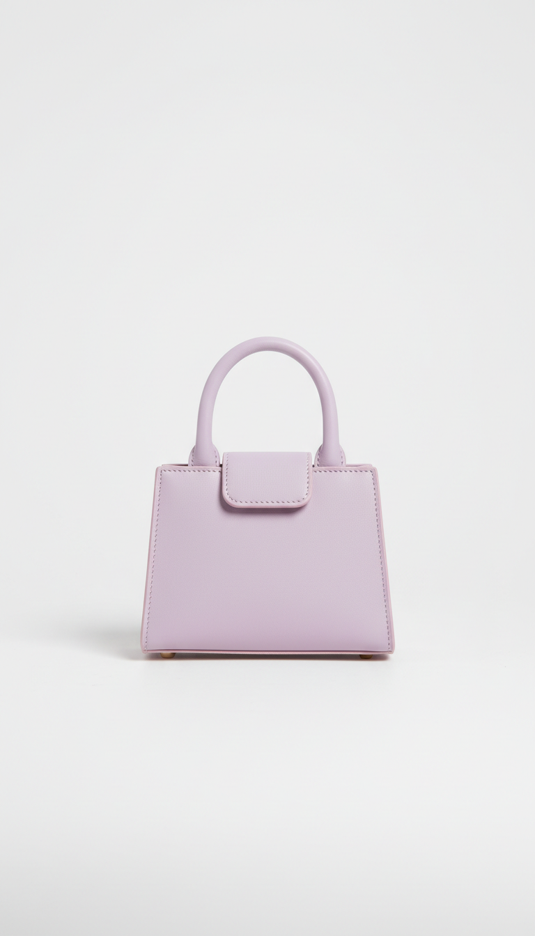 Solaine Petite Top-Handle mini bag, front view on neutral background