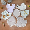 Christmas Series Fruit Tray Silicone Molds Plaster Epoxy Resin Casting Molds Snacks Nuts Storage Tray Christmas Ornaments